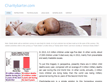 Tablet Screenshot of charitybarter.com